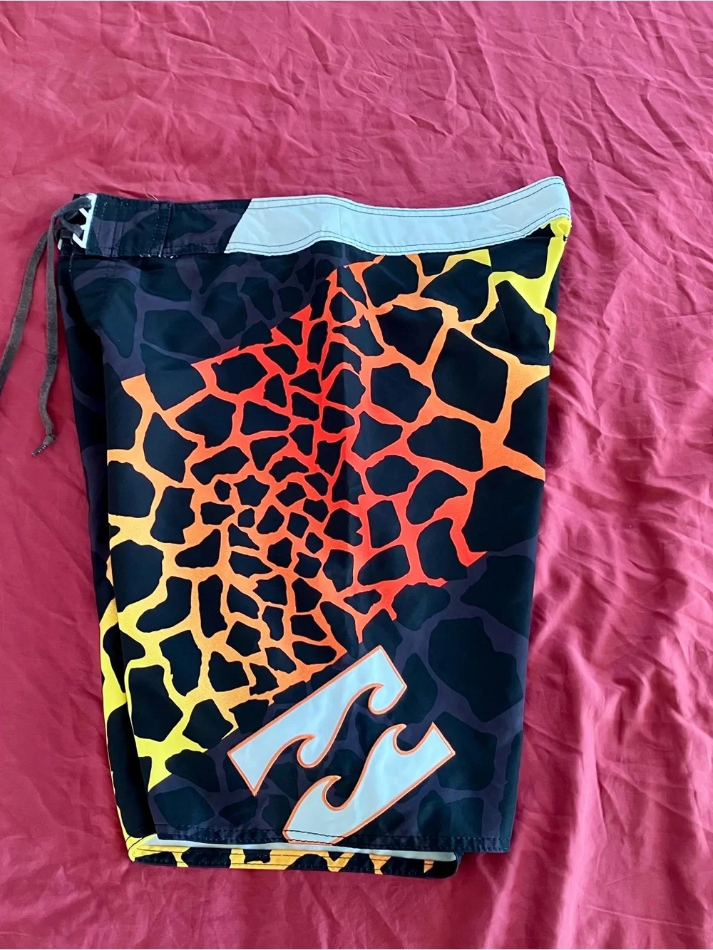 Vintage Taj Burrow Billabong Men's Black Swim Board Shorts; Some Piling-Last Pic